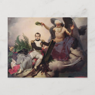 Napoleon  Crowned by Time, before 1833 Postcard