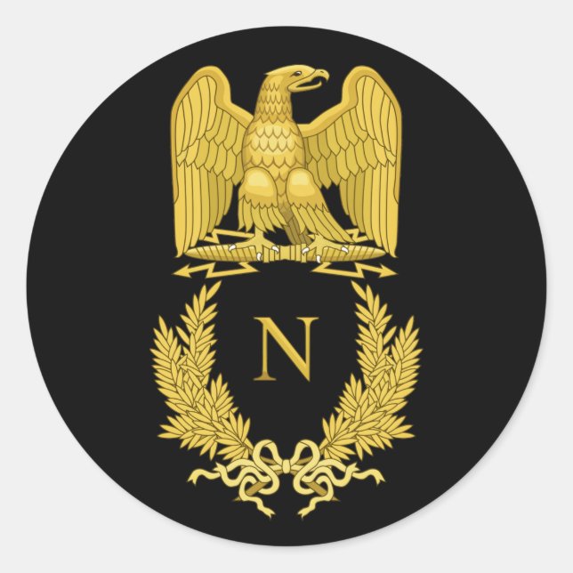 Napoleon Emblem Classic Round Sticker (Front)