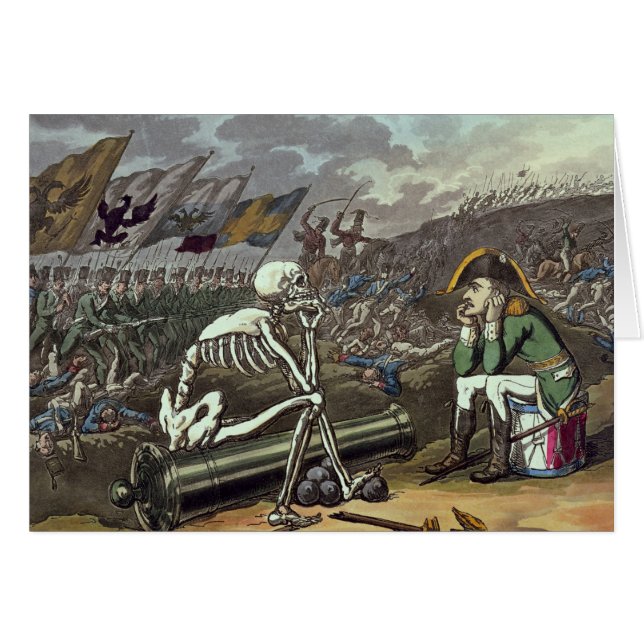 Napoléon et squelette, 18ème (Devant horizontal)