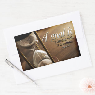 Napoleon Hill Inspirational Quote "A goal" Sticker