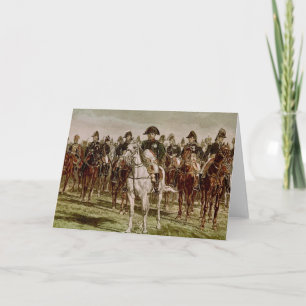 Napoleon I  and his Staff, c.1860 Card