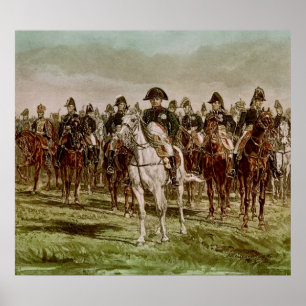 Napoleon I  and his Staff, c.1860 Poster