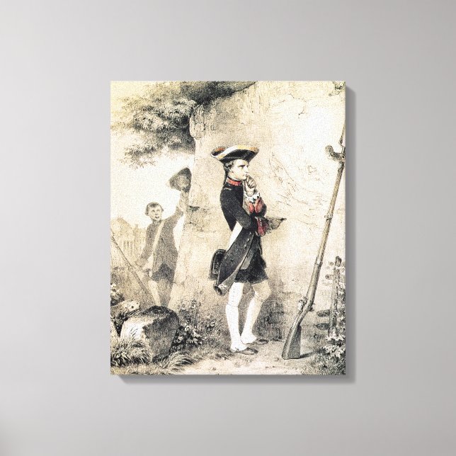 Napoleon I  at Military School Canvas Print (Front)