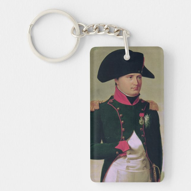 Napoleon I  in Front of the Chateau de Malmaison Keychain (Front)