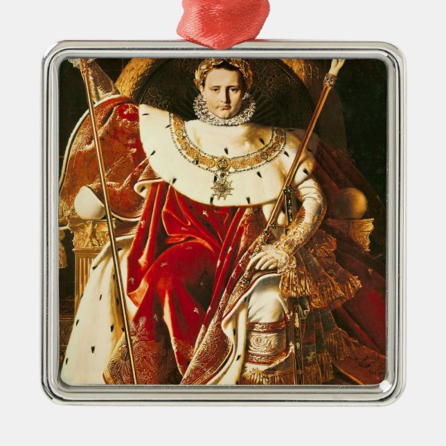 Napoleon I  on the Imperial Throne, 1806 Metal Ornament (Front)