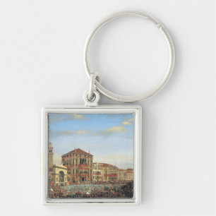 Napoleon I Presiding over a Regatta in Venice Keychain