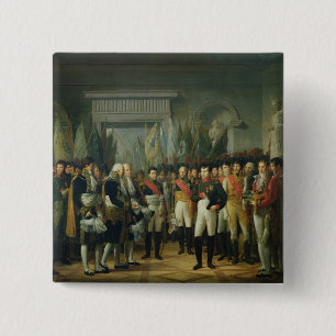 Napoleon I Receiving the Deputies 2 Inch Square Button