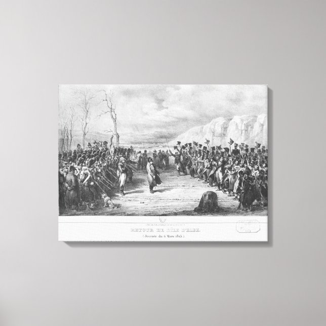 Napoleon I  returning from Elba Canvas Print (Front)