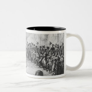 Napoleon I returning from Elba Two-Tone Coffee Mug