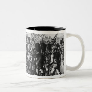 Napoleon I reviewing the Federes of the Parisian Two-Tone Coffee Mug
