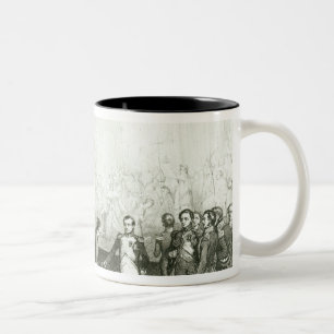 Napoleon I  Visiting the Studio of David Two-Tone Coffee Mug