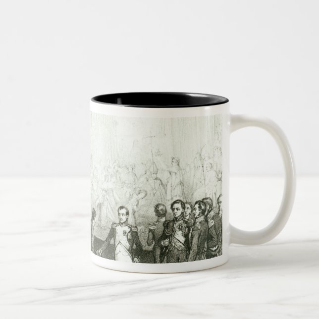 Napoleon I  Visiting the Studio of David Two-Tone Coffee Mug (Right)