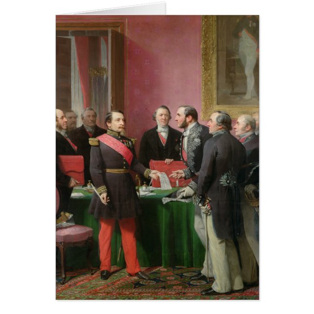 Napoleon III  Hands Over The Decree (Front)