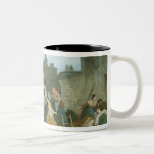 Napoleon III  Visiting Flood Victims of Two-Tone Coffee Mug