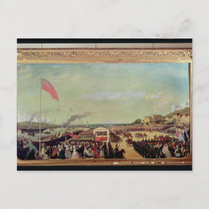 Napoleon III Welcoming Queen Victoria Postcard
