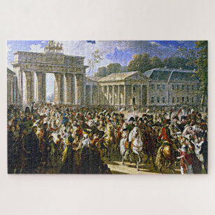 Napoleon in Berlin near the Brandenburg Gate 20x30 Jigsaw Puzzle