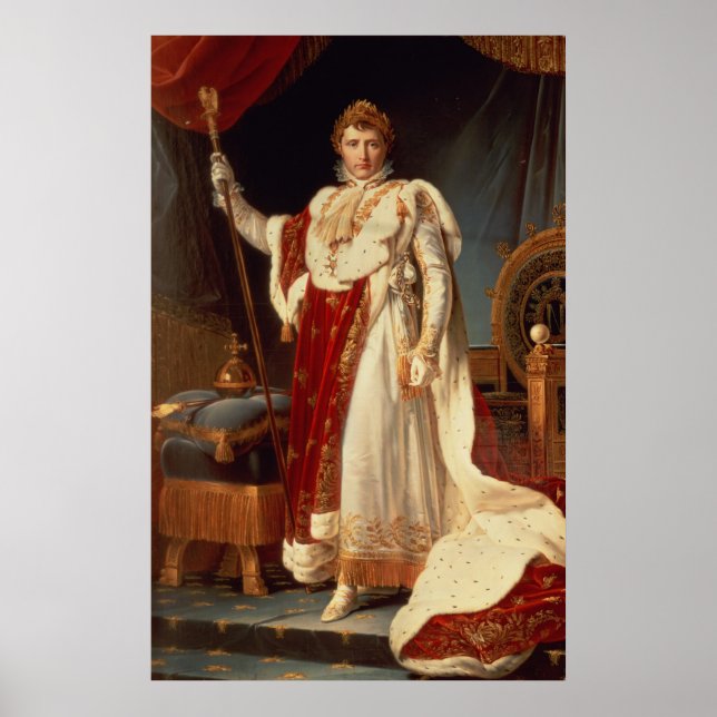 Napoleon in Coronation Robes, c.1804 Poster (Front)