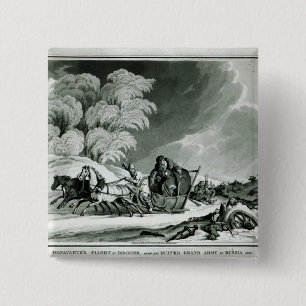 Napoleon in disguise 2 inch square button