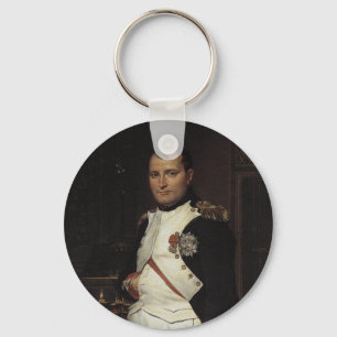 Napoleon in his Study by Jacques Louis David Keychain