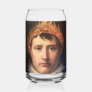 Napoleon Laurel-Wreath Crowned Hero Beer Can Glass