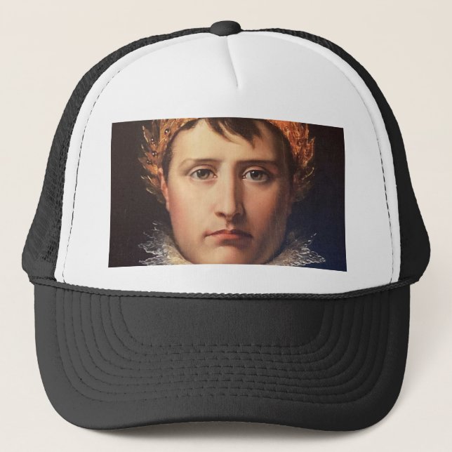 Napoleon Laurel-Wreath Crowned Hero Trucker Hat (Front)