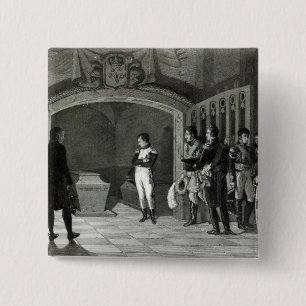 Napoleon Meditating before the Tomb 2 Inch Square Button