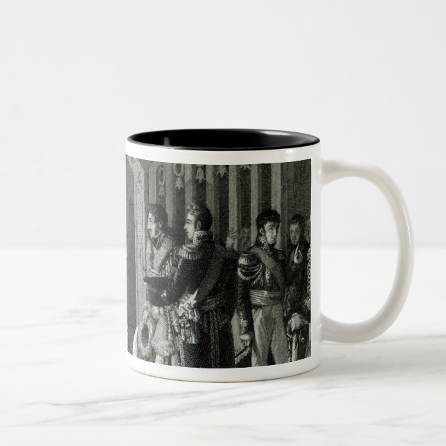 Napoleon Meditating before the Tomb Two-Tone Coffee Mug (Right)
