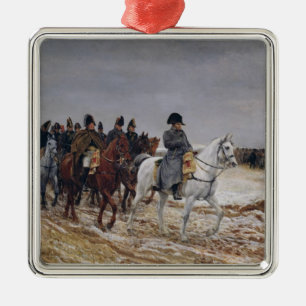Napoleon on Campaign in 1814, 1864 Metal Ornament