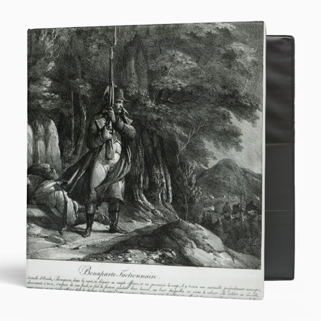 Napoleon on sentry duty binder (Front/Inside)