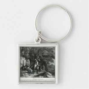 Napoleon on sentry duty keychain