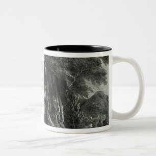 Napoleon on sentry duty Two-Tone coffee mug