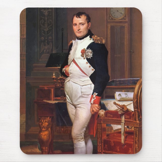 Napoleon Posing In His Study Mouse Pad (Front)
