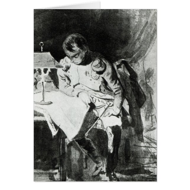 Napoleon studying his maps by lamplight, c.1800 (Front)