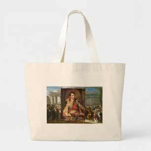 Napoleon "Stupidity Politics" Quote Gifts Tees Etc Large Tote Bag
