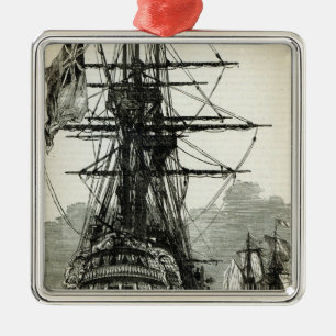 Napoleon surrendering to Captain Maitland Metal Ornament