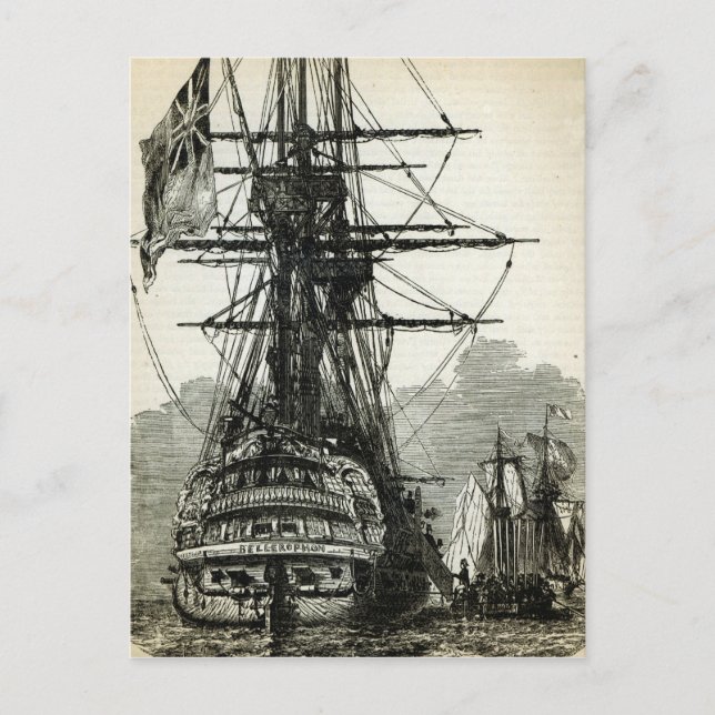Napoleon surrendering to Captain Maitland Postcard (Front)