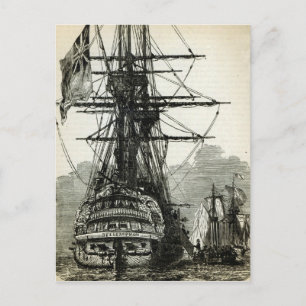 Napoleon surrendering to Captain Maitland Postcard