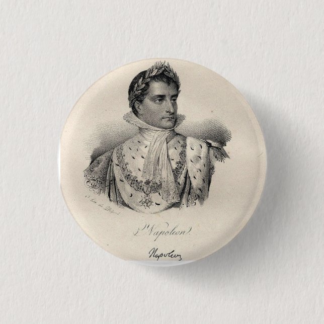 Napoleon the Large one 1 Inch Round Button (Front)