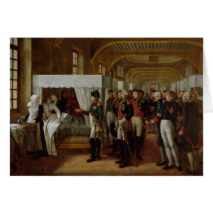Napoleon visiting the Infirmary of Invalides