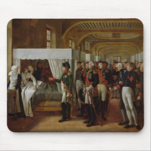 Napoleon visiting the Infirmary of Invalides Mouse Pad