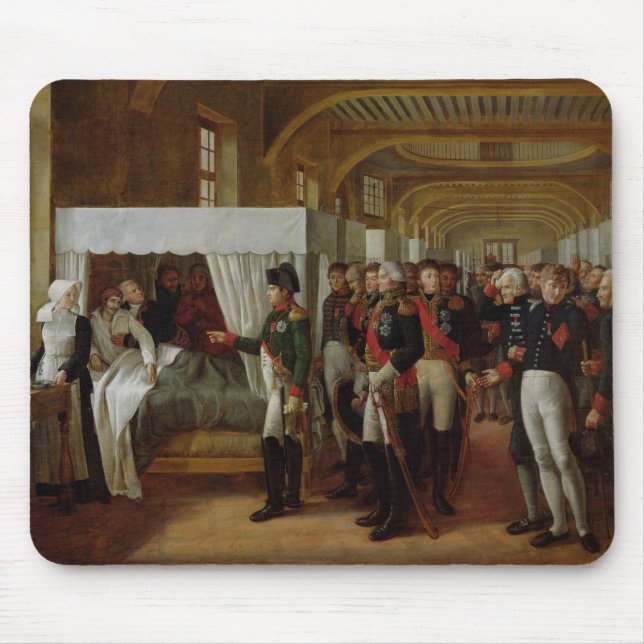 Napoleon visiting the Infirmary of Invalides Mouse Pad (Front)
