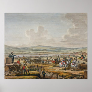 Napoleon Visiting the Siege Works at Danzig led by Poster