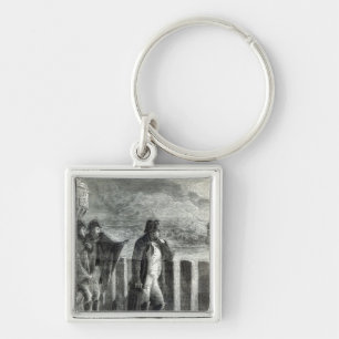 Napoleon watching the Fire of Moscow in 1812 Keychain