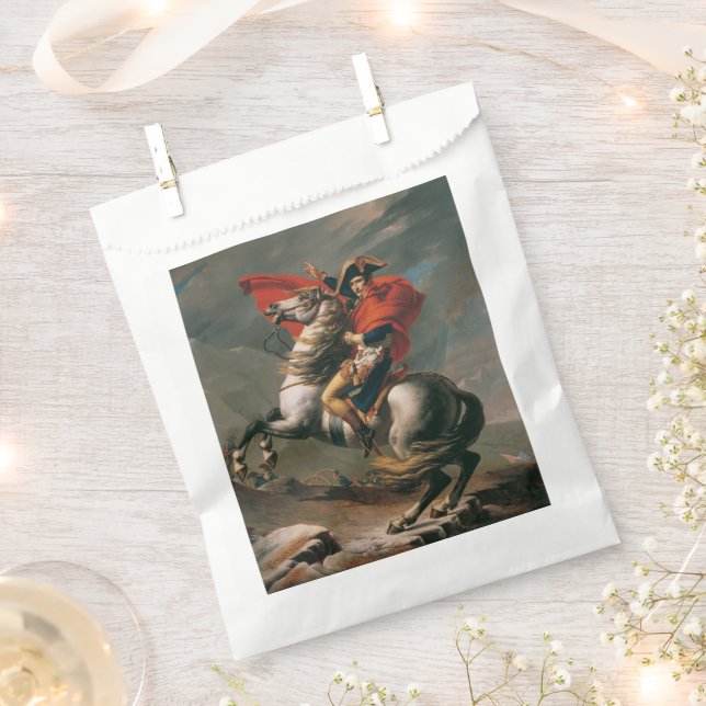 Napoleon with Horse, Battle of St. Bernard Pass Favour Bag (Clipped)