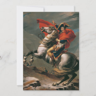 Napoleon with Horse, Battle of St. Bernard Pass Invitation