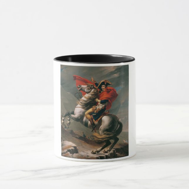 Napoleon with Horse, Battle of St. Bernard Pass Mug (Center)