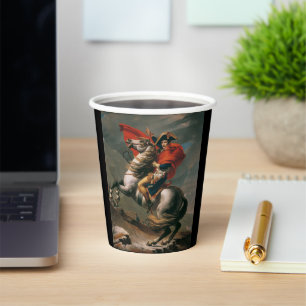 Napoleon with Horse, Battle of St. Bernard Pass Paper Cups