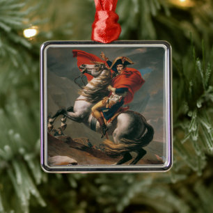Napoleon with Horse, Battle Pass Christmas Tree Metal Ornament