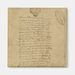 Napoleon's Birth Certificate, 1769 Magnet