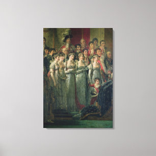 Napoleon's Consecration and Josephine's Canvas Print